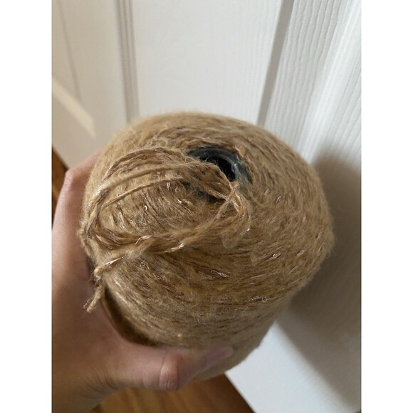 Cone Yarn Brown Silver Sequins 460g #420 - Picture 4 of 4